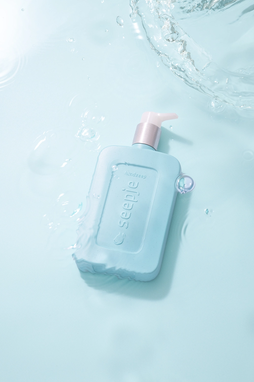 Lichtblauw effen fotoachtergrond voor video en product fotografie