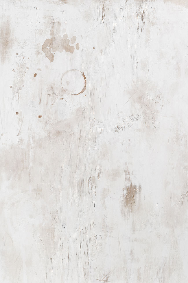 Koffie is een vinyl fotografie backdrop van geleefd wit hout met koffie vlekken