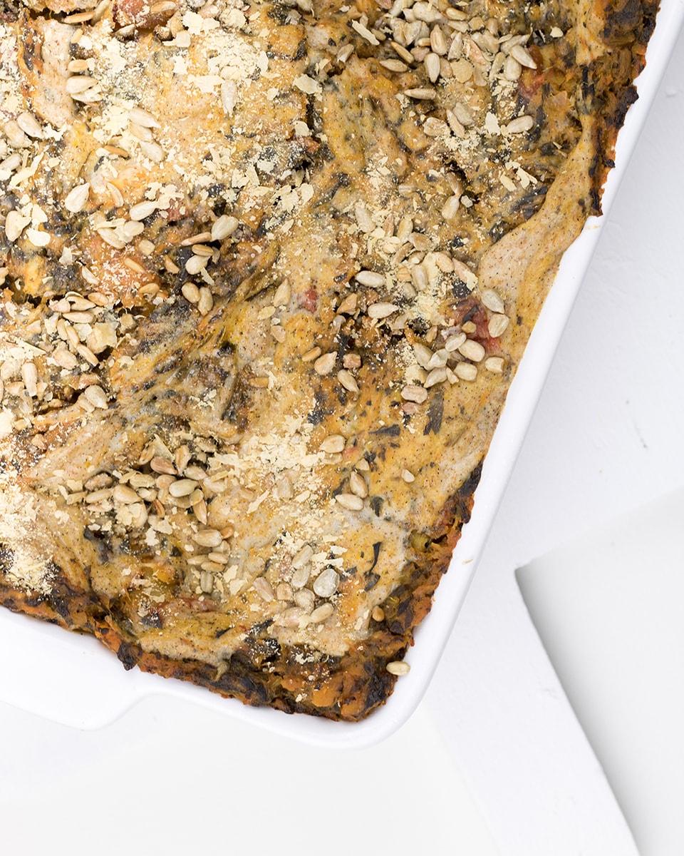 Lasagne met pompoen spinazie recept. Vegetarisch en gezond!