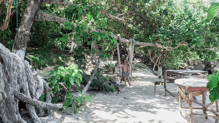 Publiek strand Winnifred Beach, Port Antonio, Jamaica