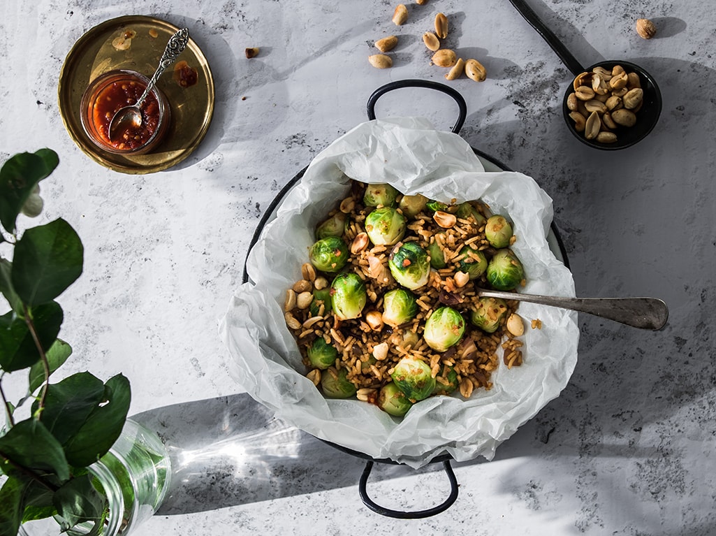 Spruitjes met Oosterse inslag als ketjap en sambal