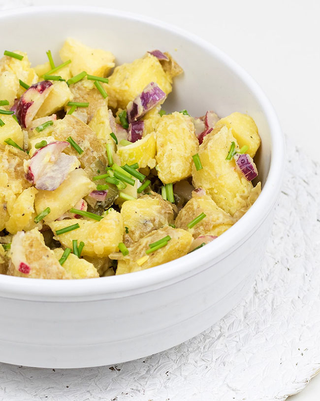 Vegan aardappelsalade