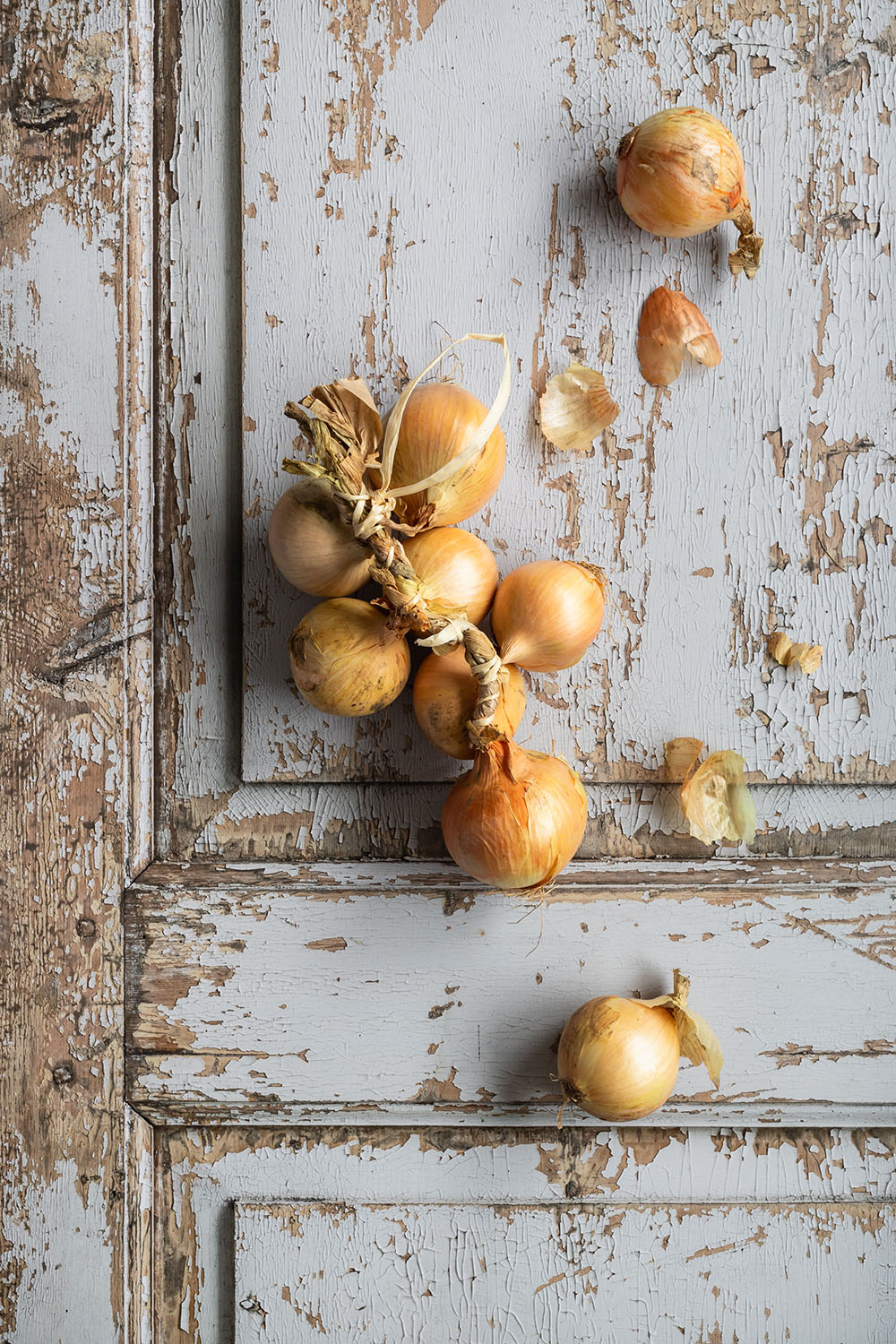 Witte deur backdrop voor food en product styling & fotografie