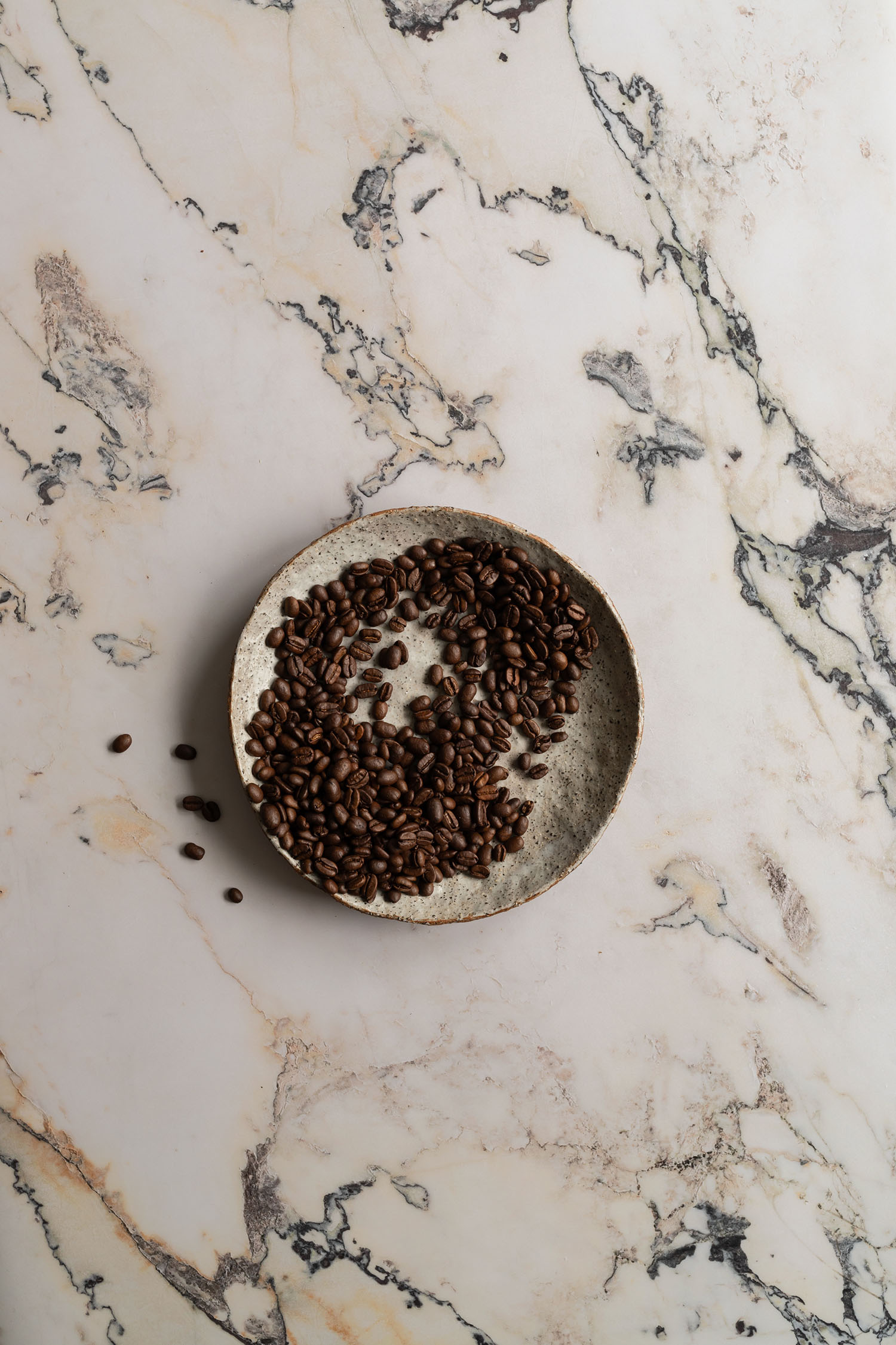 Prachtige marmer foodfotografie backdrop met antieke uitstraling