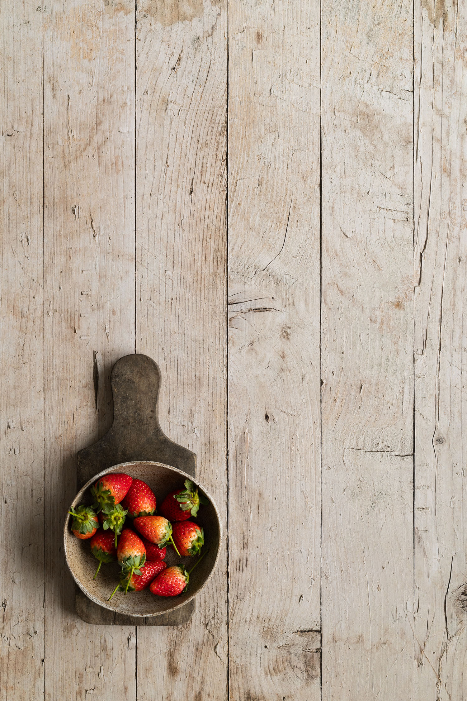 Licht beige planken foodfotografie backdrop geprint op glad vinyl