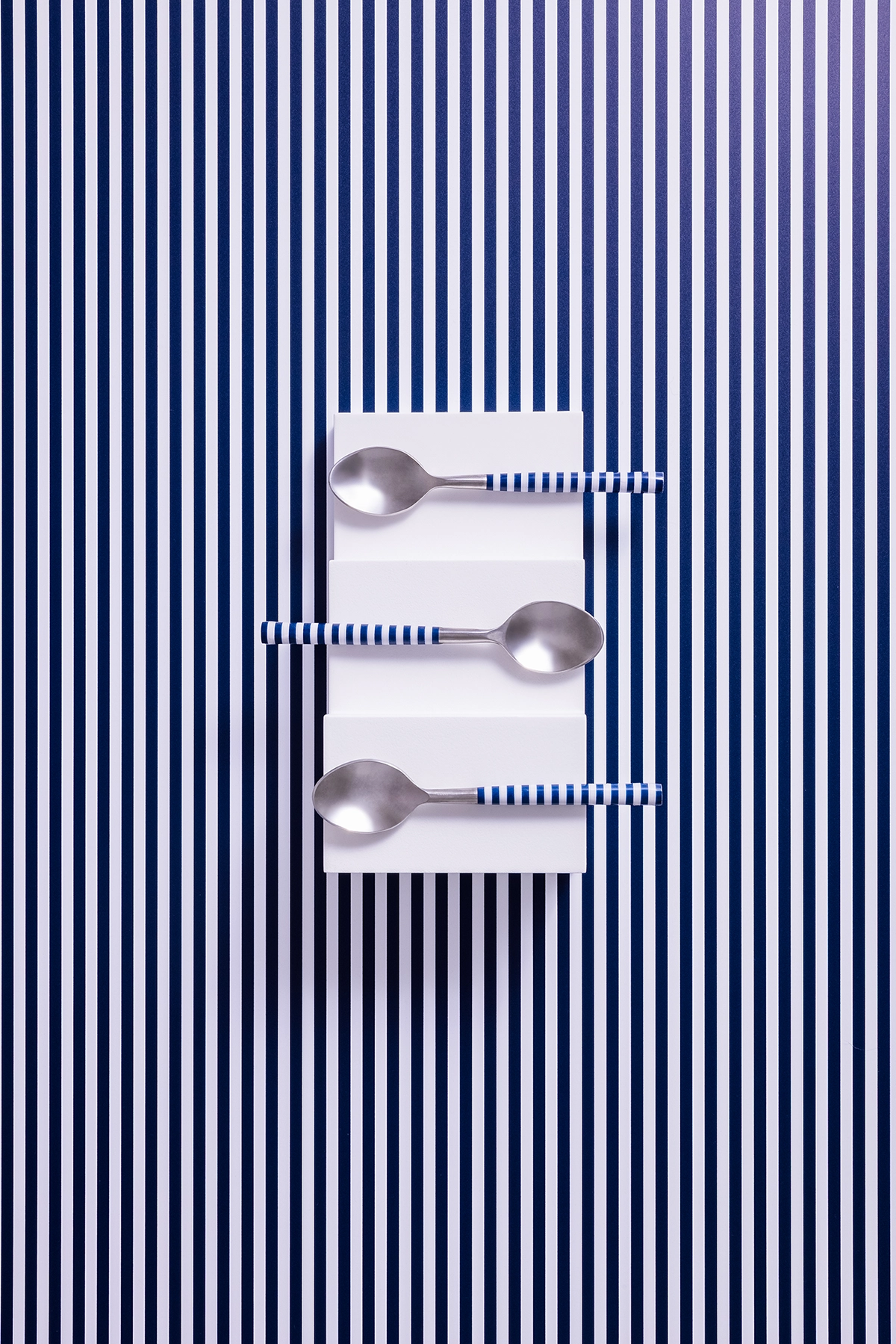 Custom fijne streep studio achtergrond voor styling en fotografie