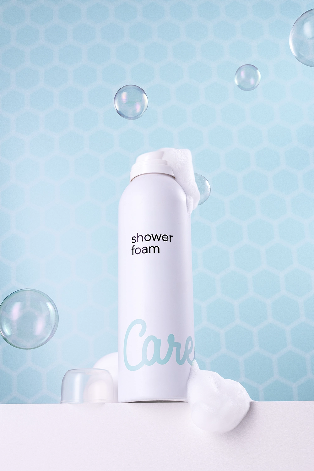 Grafische custom kleur hexagon tegels backdrop voor fotografie