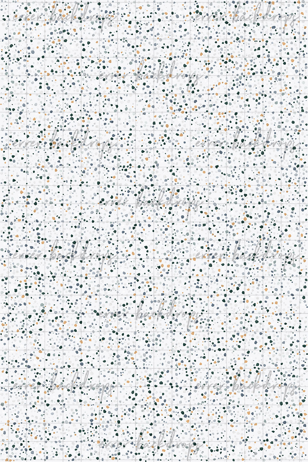 Terrazzo achtergrond voor productfotografie met blauwe accenten
