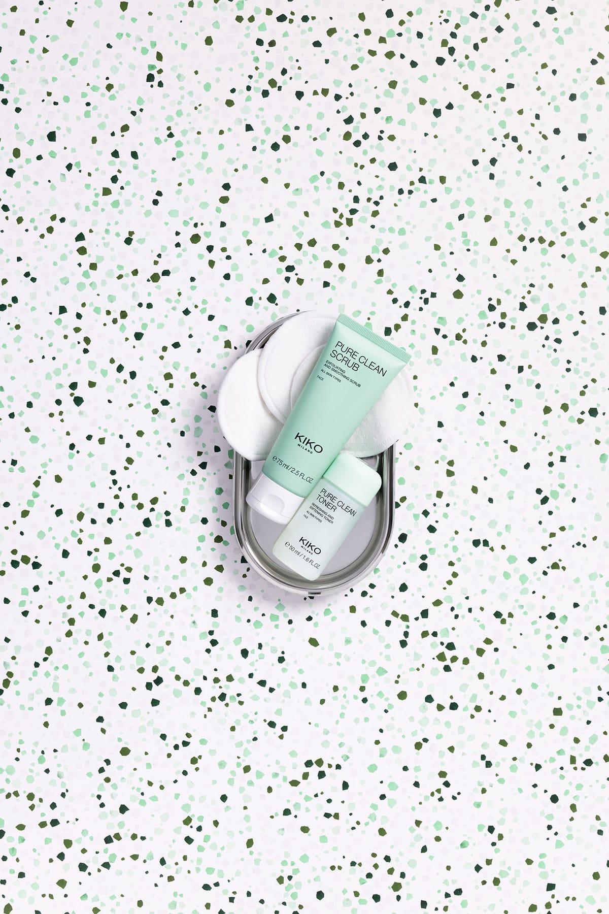Terrazzo Verde Frost | Luxe fotoachtergrond voor productfotografie