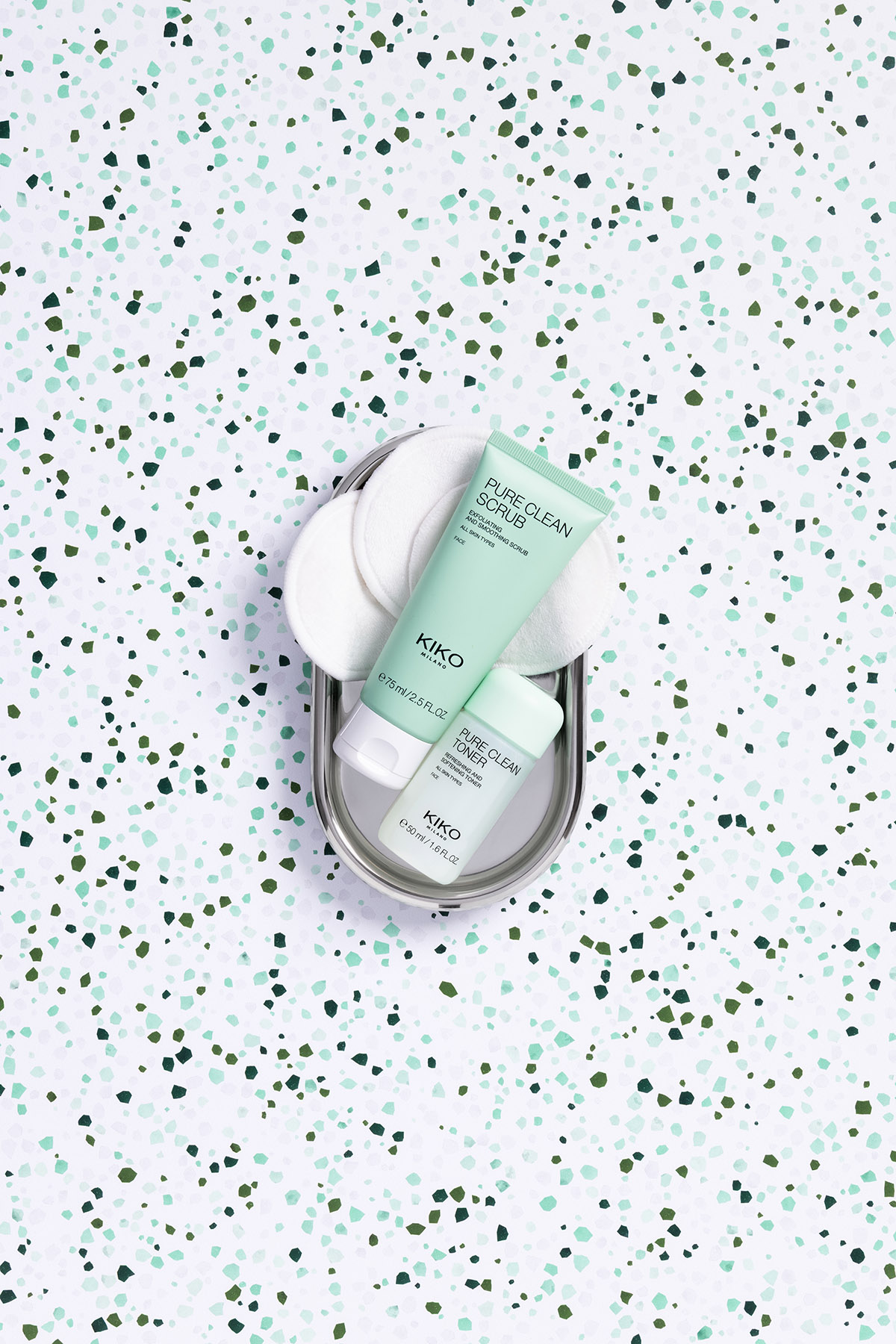 Terrazzo Verde Frost | Luxe fotoachtergrond voor productfotografie