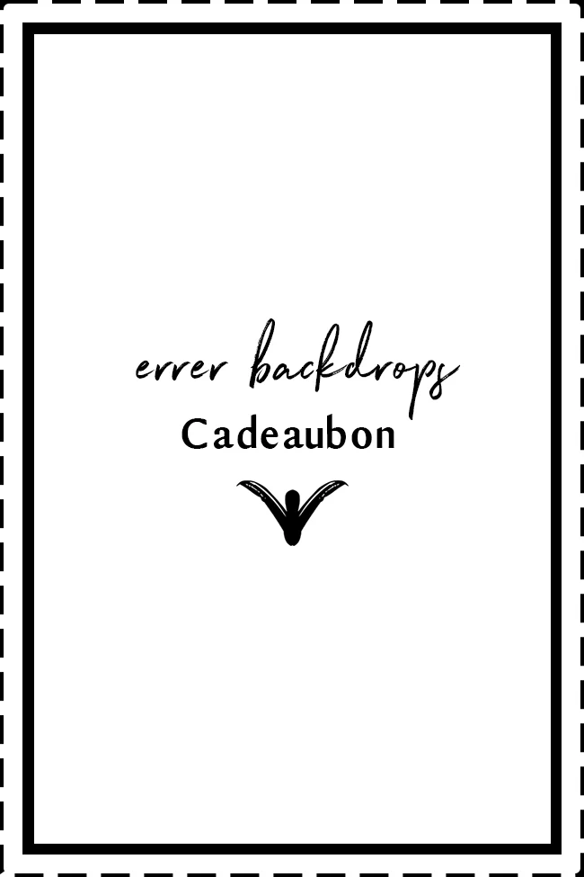 Geef een cadeaubon kado voor besteding op onze backdrops webshop