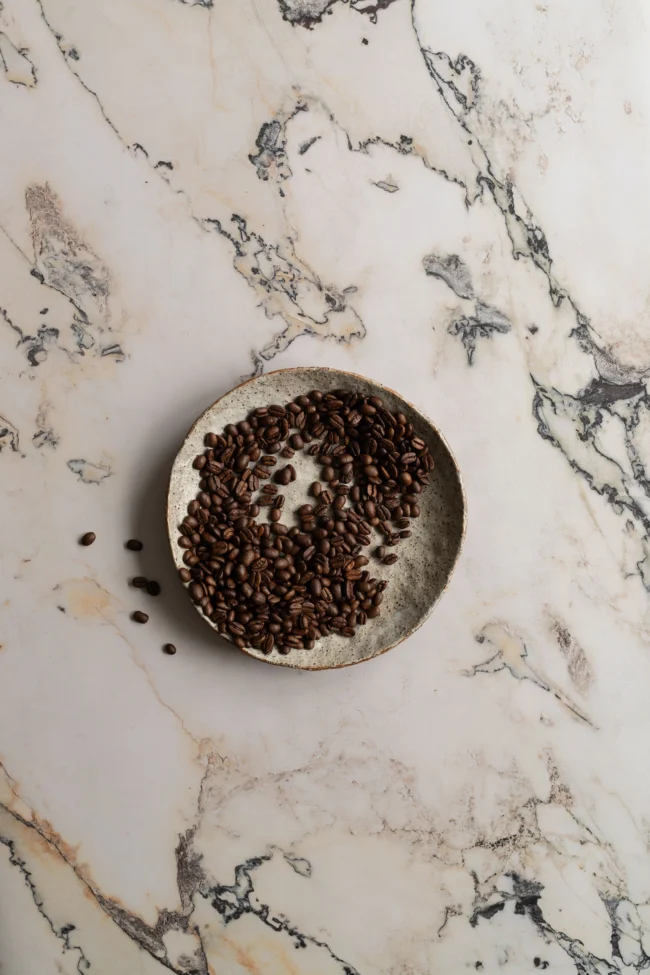 Prachtige marmer foodfotografie backdrop met antieke uitstraling
