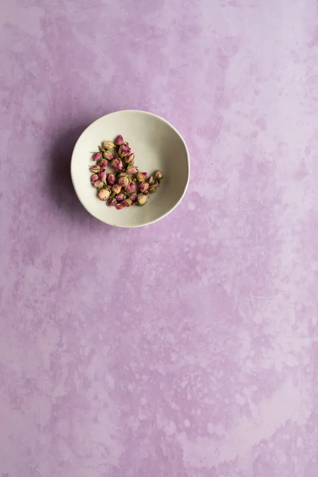 Lila ondergrond van vinyl voor food fotografie en product fotografie