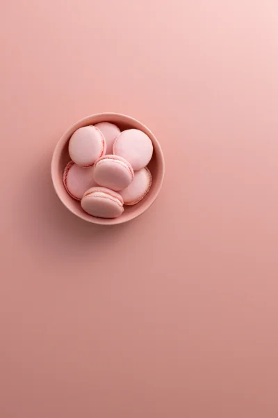 Effen blush fotografie achtergrond voor beauty & cosmetica flatlays