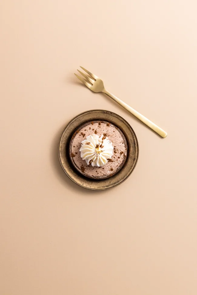 Beige effen foto backdrop voor product fotografie en food styling