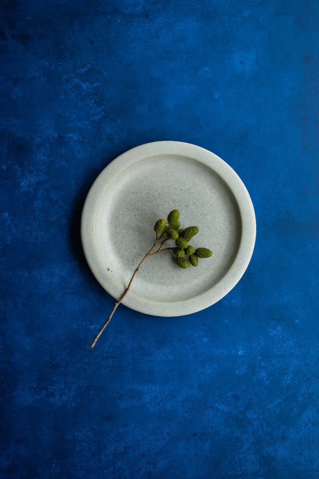 Donkerblauwe fotografie backdrop geprint op vinyl
